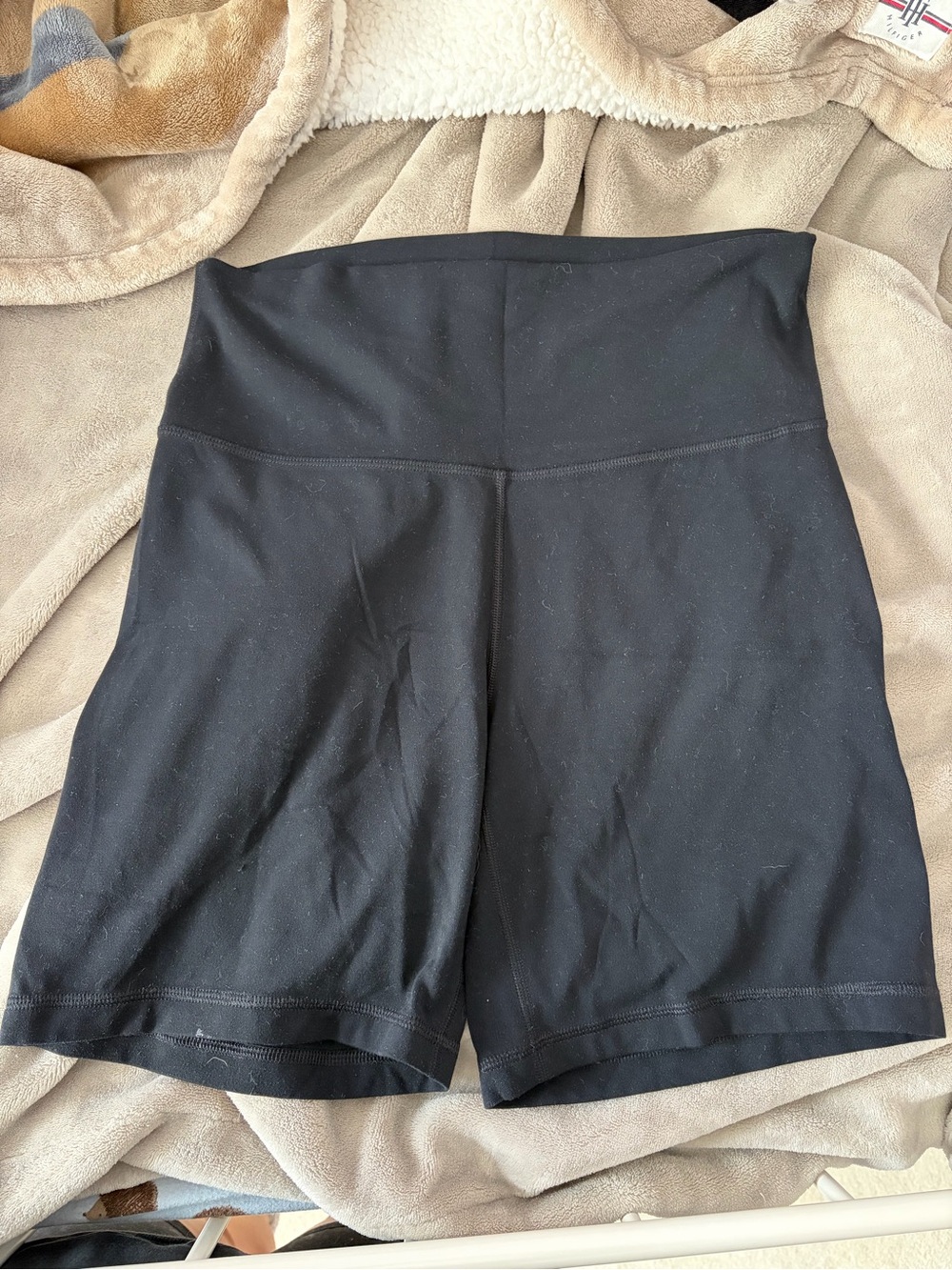 Aritzia Black High-Waist Bike Shorts